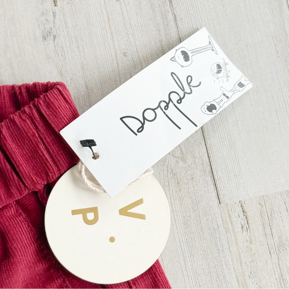 NWT Petits Vilains Frederique Corduroy Pants 18-24M Burgundy Red - Picture 4 of 13